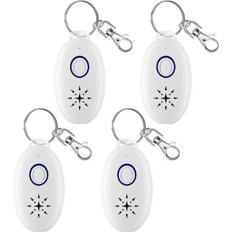 Sollbry 4 pièces Répulsif À Ultrasons 4 Pack - Anti Moustique Ultrason Portable Rechargeable Électronique USB De Charge Le Camping Extérieur/Intérieur Contre (1/5)