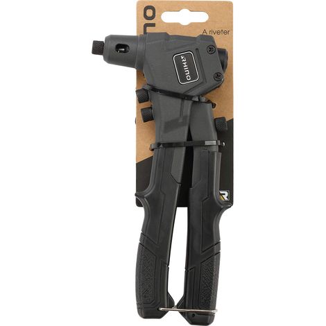 Riveteuse, Pince à riveter, Pince riveter en aluminium, Pistolet à riveter manuel - 4 Buses fournies : Ø 2/4-3/2-4/0-4/8 mm - Manche ergonomique (1/5)