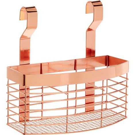 Premier Housewares Sorello Rose Gold Hanging Storage Basket (1/5)
