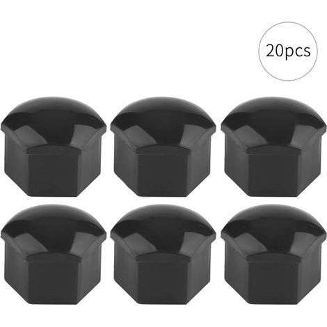 20 cache-écrous de roue de voiture, cache-boulons de roue et protection de jante (gris) (1/5)