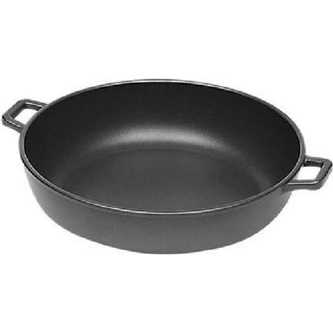 De Buyer Choc Extrême Sautoir Noir 28 cm Fonte Aluminium (1/2)