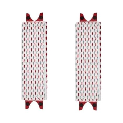 Recharges de Serpillère Plate pour Nettoyage Sol, Tissu Microfibre Lavable et Réutilisable, Adaptable pour Serpillère Rotative, Accessoire de Nettoyage Maison pour Sols Durs et Carrelages (1/5)