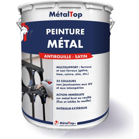 Peinture Métal - Gris agate - RAL 7038 - 15 L - Métaltop