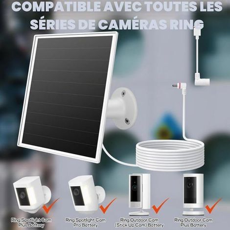 6W Sor Panel for Power Charger with Indicator Light,2 Sor Chargers Fast Charge for Ring Stick Up Cam/Pro KIT PHOTOVOLTAIQUE (1/5)