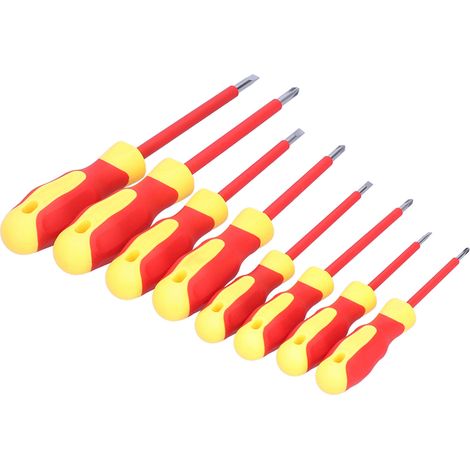 8-teiliges metrisches Schraubendreher-Set, druckfest, isoliert, für Elektriker und Wartungsarbeiten (1/5)