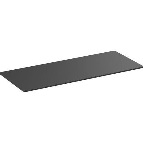 Plateau de bureau bords arrondis 180x75cm, carbone