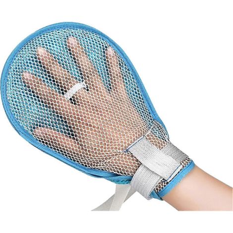 Gants de contention médicaux respirants, ajustables et anti-rayures, pour patients âgés. (1/5)