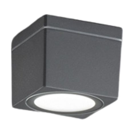 Plafoniera Esterno Minimal Up Alluminio Antracite 1 Luce Gx53 Ip65