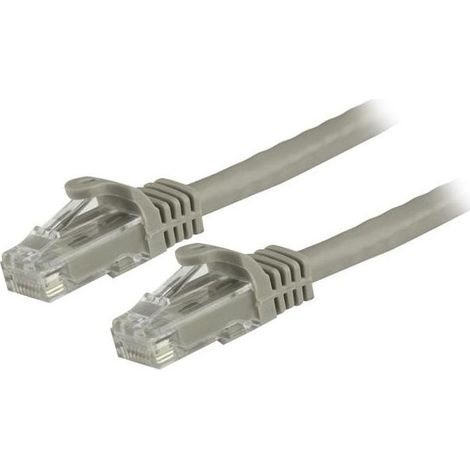 StarTech.com Cavo patch CAT6 1,5 m - Filo di rame al 100% - Connettore antistrappo - Grigio (1/2)