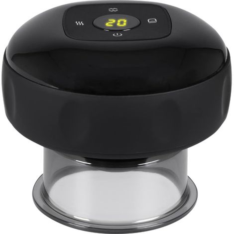 Appareil de massage électrique anti-cellulite - 72 réglages - Corps entier - Kit de massage par ventouses - Ventouses anti-cellulite - Ventouses Hijama - Anti-cellulite (Noir) (1/5)