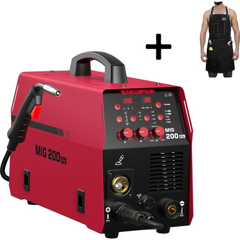 Saldatrice, funzionalità 6 in 1, uscita 200 Amp, E (1/2)