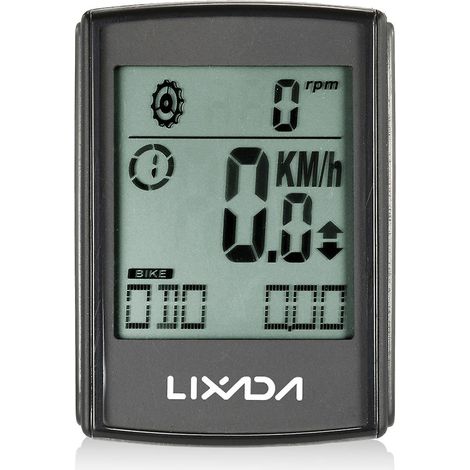 Lixada 2-in-1 Kabelloser Fahrradcomputer mit multifunktionalem LCD-Display (Geschwindigkeit, Trittfrequenz) und wasserabweisender Funktion