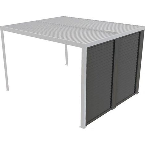 Veneziane in Alluminio 2 Pannelli per Pergola Bioclimatica Lato 3 m