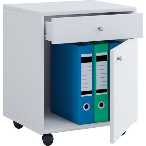 Cassetto da ufficio del contenitore a rulli in legno Masola 54x45x38 - VCM