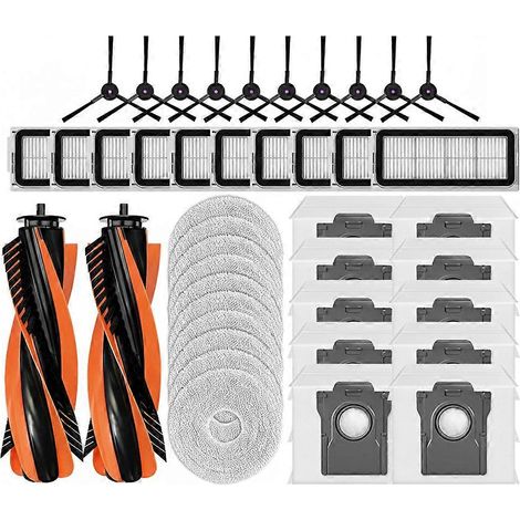 Pour Cecotec Conga X70 pièces accessoires brosses principale/latérale filtre HEPA serpillière lingette sacs poussière (1/5)