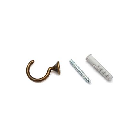 GANCI RACCOGLITENDA A FILO MICRO BRONZO- - mm.29 - 60 pezzi