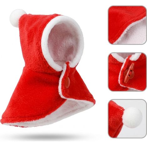5 Pièces Cape de Sortie pour Perroquet en Tissu, Largeur 11 cm, Hauteur 9.5 cm, Vêtement Chaud pour Oiseau (1/5)