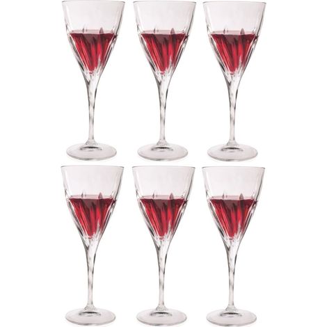 Rcr set 6 calici vino rosso Fluente goblets 29,1 cl (1/3)