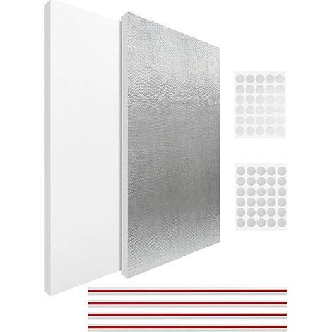 Panneau Isolant En Mousse Pour Climatiseur Pare-et bloque-froid imperméable Kit Panneaux Isolants Latéraux pour Climatiseur Pour Maison Chambre Salon Intérieur (1/5)