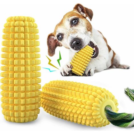 Brosse à dents amovible pour chien jouet à mâcher corde de bâton molaire de maïs près du jouet interactif pour chien (1/5)