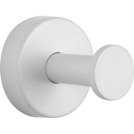 Appendiabiti bagno in acciaio inox finitura bianca opaca  MIRA-B kamalu