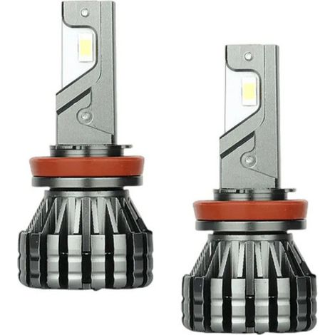 Bombillas LED H11/H8/H9 para faros de coche, 70W, 14.500 lúmenes, 6.000K, kit de conversión de faros LED, luz de cruce/carretera ultrabrillante, paquete de 2 (1/5)
