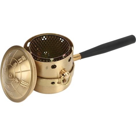 Cône brûleur en cuivre pour moxibustion, soulage douleurs et inflammations, coffret avec manche isolant, idéal tendinite et arthrite (1/5)