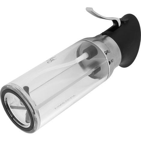 Pulvérisateur d'huile transparent à pompe pour vinaigre et assaisonnements - Ustensile de cuisine pratique (1/5)