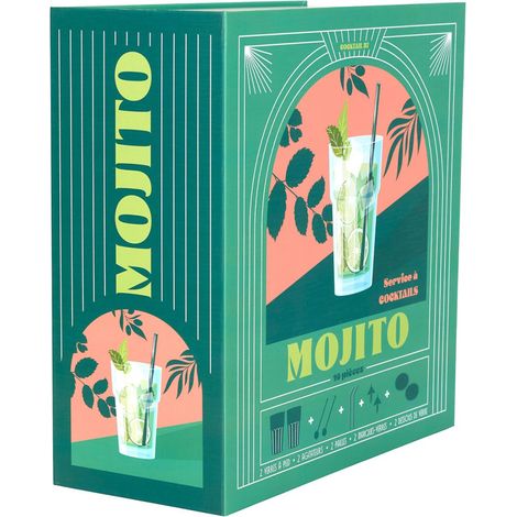 Coffret Cocktail 10 Pièces "Mojito" 12cm Vert (1/5)