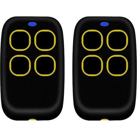 2 telecomandi universali per cancelli 4 in 1, telecomando universale multifrequenza a codice variabile da 250 a 913 MHz. Telecomando programmabile per cancelli, versione aggiornata con elenco di compa (1/5)