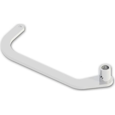 Kit bras W3 gauche pour motorisation en linteau - blanc (1/3)