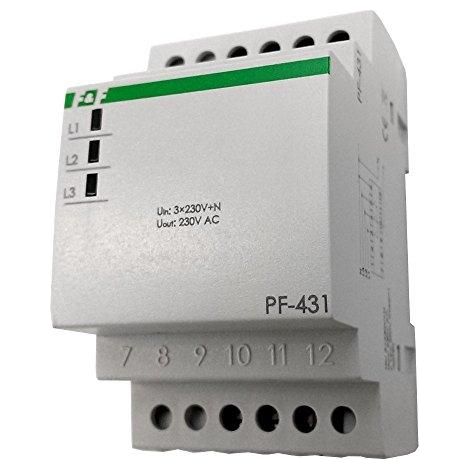 Interruttore di fase automatico 16A 3x230V+N PF-431