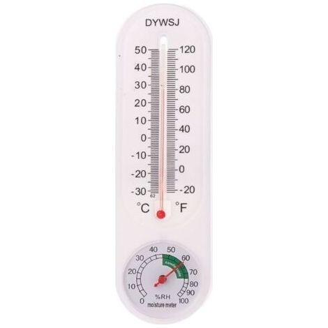 Thermomètre et hygromètre suspendu au mur, pour l'intérieur et l'extérieur, jardin, bureau, enregistreur de température (1/5)