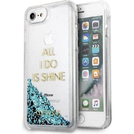 Custodia per iPhone 6 Guess Liquid Glitter Party Blue (1/4)