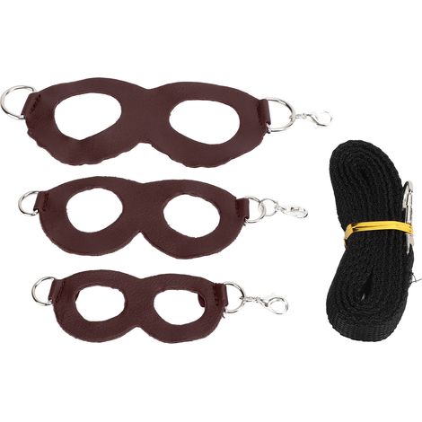 Harnais pour Hamster, petit animal de compagnie, laisse en cuir artificiel, corde pour planeurs au miel, ratscafé (1/5)