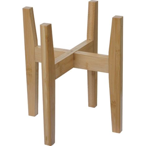 Support pour plantes en bambou HWC-Q31, support pour fleurs, support pour pots de fleurs, réglable 3 (1/5)
