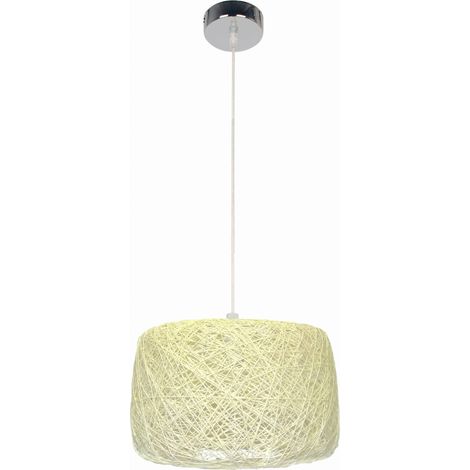 Candellux PANDA lampada a sospensione Ø35 cromo/ecru (1/2)