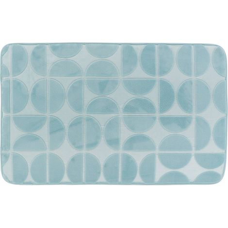 Tapis memoire de forme microfibre roy 50x80 cm - bleu clair - Tendance (1/2)