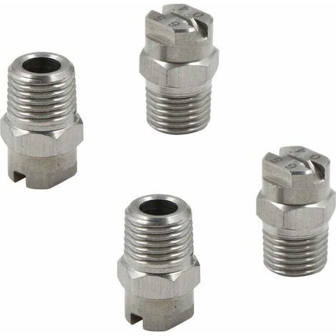 Aougo – Buse de pulvérisation haute pression 65° – Acier inoxydable 1,3 mm – Raccord 1/4'' – Nettoyage efficace avec faible consommation d'eau (1/4)