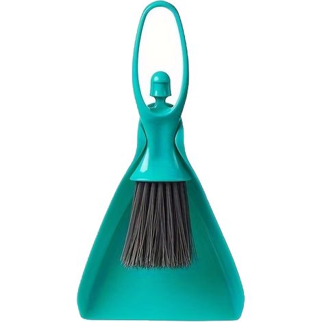 Ensemble de nettoyage pour mini pelle et balayette bleue (1/3)