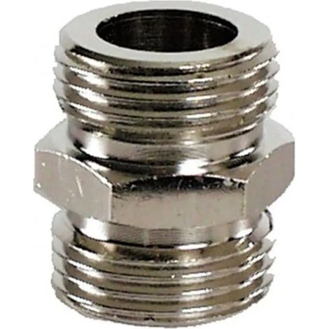 Mamelon à double filetage - des deux côtés 5/8 pouce, taille: 7 mm (1/2)