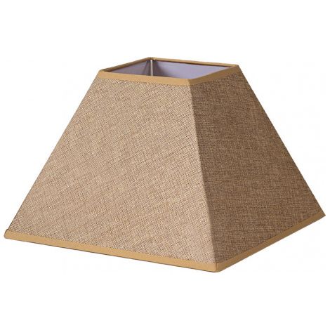 Paralume piramide divos e27 marrone 40dx18dx28h saco-yute
