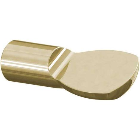 Taquet étagère MONIN 521010 pour douille cannelée tige 7 mm finition laitonnée (1/2)