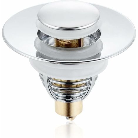 SHINING HOUSE 1 tapón de fregadero, desagüe de fregadero emergente, filtro de desagüe de fregadero antibloqueo universal de acero inoxidable, para orificio de drenaje de fregadero de 33-40 mm, lavabo, (1/5)
