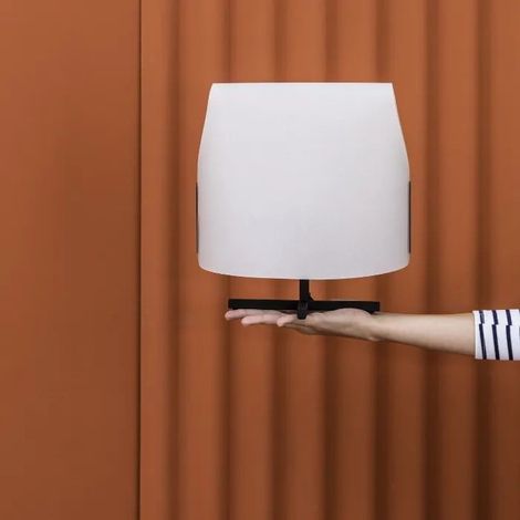 Faro LUANG Lámpara de mesa negro, beige (1/5)