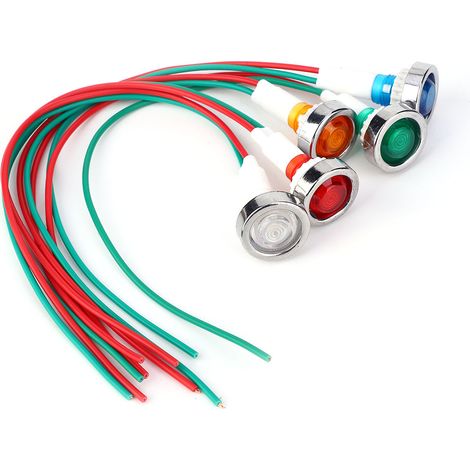 15 Stück DC12V 10mm LED-Kontrollleuchten mit Kabel (1/5)