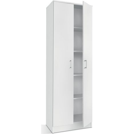 Schrank der STAN-Kollektion, 2 Türen, in Weiß, ideal für Ihren Eingangsbereich, das Badezimmer oder die Waschküche.