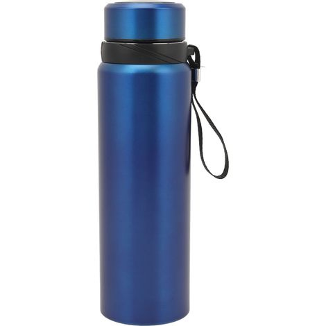 Gourde Isotherme en Acier Inoxydable 1000ml avec Affichage Température, Grande Capacité Portable pour Voyage Bureau Maison Bleu (1/5)