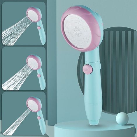 Pommeau de douche à pression, douchette, pommeau de douche de baignoire, pommeau de douche (1/2)