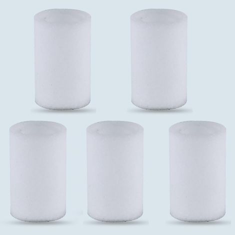 Lot de 5 Recharges Filtre en Céramique pour Bras Robinet Rotatif, Cartouches de Rechange Universelles pour Mousseur de Robinet Cuisine avec Système de Filtration (1/5)